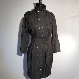 MILITARY INSPIRED DRESS GRAY SIZE 4 EUC